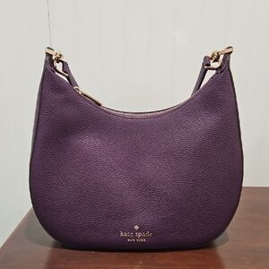 Kate Spade Janie Purple Leather Shoulder Bag